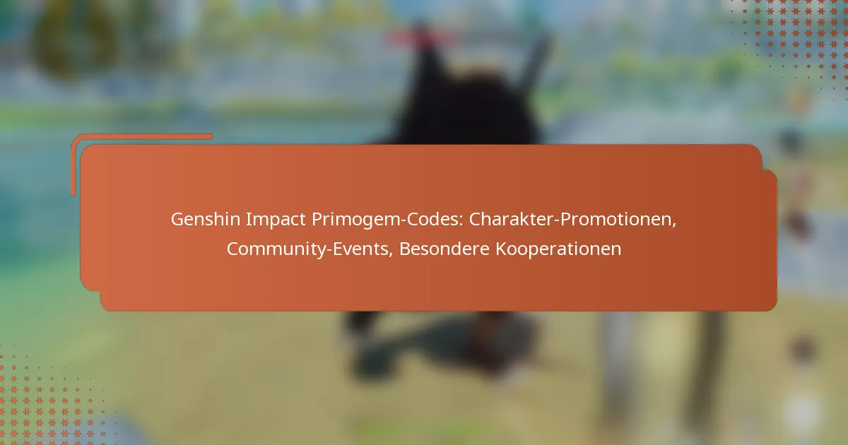 Genshin Impact Primogem-Codes: Charakter-Promotionen, Community-Events, Besondere Kooperationen